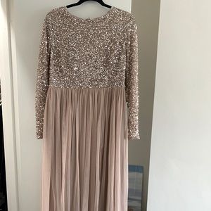 Dusty pink bridesmaid dress